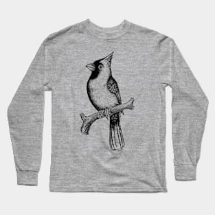 Red Cardinal bird Long Sleeve T-Shirt